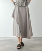 【クイーンズ コート/QUEENS COURT】の麻調ライトツイルアシンメトリースカート ライトグレー|ID: prp329100004979270 ipo3291000000037312575