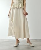【クイーンズ コート/QUEENS COURT】の麻調ライトツイルアシンメトリースカート アイボリー|ID: prp329100004979270 ipo3291000000037312577