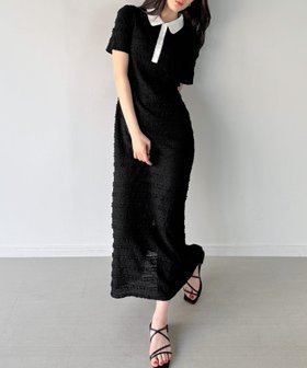 【ジュノア/JUNOAH】のストレッチフリルカットポロワンピース 大人の最旬トレンドファッション＆コーディネート founy(ファウニー) ファッション Fashion レディースファッション Fashion for Women ワンピース Dresses ウォッシュ Washed Finish タンブラー Tumbler, Travel Mug ダメージ Distressed, Destroyed ネップ Nepp, Slub Yarn プリント Print, Printed Pattern おすすめ Recommended / Our Picks |ID:prp329100004979275