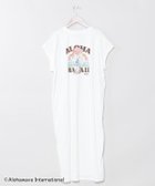 【アミナコレクション/Amina Collection】の【カヒコ】ウイTシャツワンピース【ALOHA MAPUA】 大人の最旬トレンドファッション＆コーディネート founy(ファウニー) ファッション Fashion レディースファッション Fashion for Women ワンピース Dresses シャツワンピース / 1枚で着映えコーデ Shirt Dresses カラフル Colorful Design キャラクター Character, Licensed Characters プリント Print, Printed Pattern ポケット Pocket, Pocket Detail リラックス Relax, Relaxed Fit thumbnail ホワイト|ID: prp329100004979280 ipo3291000000037312623