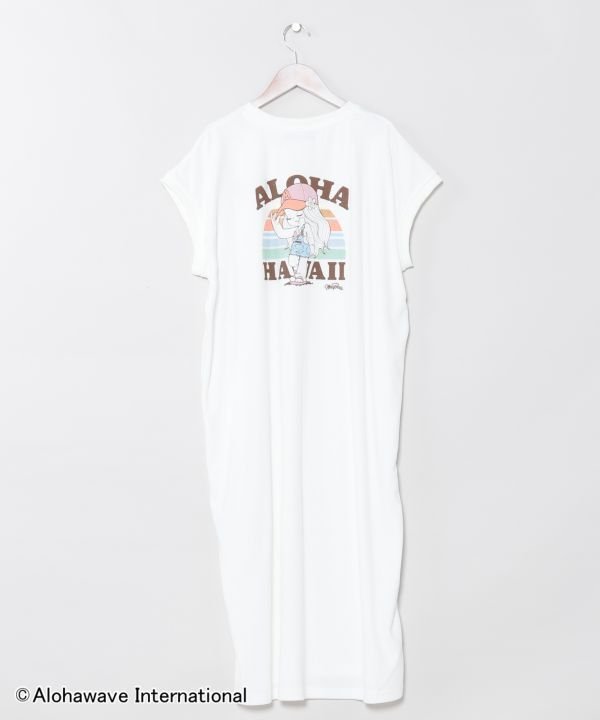 【アミナコレクション/Amina Collection】の【カヒコ】ウイTシャツワンピース【ALOHA MAPUA】 インテリア・キッズ・メンズ・レディースファッション・服の通販 founy(ファウニー) 　ファッション　Fashion　レディースファッション　Fashion for Women　ワンピース　Dresses　シャツワンピース / 1枚で着映えコーデ　Shirt Dresses　カラフル　Colorful Design　キャラクター　Character, Licensed Characters　プリント　Print, Printed Pattern　ポケット　Pocket, Pocket Detail　リラックス　Relax, Relaxed Fit　ホワイト|ID: prp329100004979280 ipo3291000000037312623