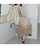 【アンドレスド/ANDRESD】の【2点セット】結婚式・二次会 セットアップドレス オケージョン チュール 大人の最旬トレンドファッション＆コーディネート founy(ファウニー) ファッション Fashion レディースファッション Fashion for Women ワンピース Dresses フォーマル・パーティードレス・結婚式用ドレス Elegant & Casual Dresses オケージョン Occasion Wear ジャケット Jacket, Outerwear セットアップ Set-Up, Coordinated Outfit とろみ Fluid, Flowy Fabric ダブル Double, Double-Breasted チュール Tulip, Tulip Motif ドレス Dress, One-Piece バランス Balance, Style Balance フリル Frill, Ruffle フロント Front, Front Design リラックス Relax, Relaxed Fit おすすめ Recommended / Our Picks エレガント 上品 Elegant セレモニー Ceremony 結婚式 Wedding 二次会 After Party thumbnail ベージュ|ID: prp329100004979282 ipo3291000000037312637