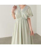 【バブ ブージュルード/Bab Bou Jeloud】の【低身長向けサイズあり】テープ刺繍ピンタックレースワンピース 大人の最旬トレンドファッション＆コーディネート founy(ファウニー) ファッション Fashion レディースファッション Fashion for Women ワンピース Dresses インド Indian Textile インナー Innerwear オリエンタル Oriental Pattern カーディガン Cardigan, Knitwear サンダル Sandals, Summer Shoes シューズ Shoes, Footwear シルク Silk, 100% Silk シンプル Simple, Minimal ジャケット Jacket, Outerwear スカラップ Scallop, Scalloped Edge スマート Smart, Elegant バランス Balance, Style Balance バレエ Ballet, Ballet Style フラット Flat, Flat Shoes フロント Front, Front Design ペチコート Petticoat, Underskirt リラックス Relax, Relaxed Fit レース Lace, Lace Fabric ロング Long, Long-Length 再入荷 Restock / Back in Stock おすすめ Recommended / Our Picks エレガント 上品 Elegant thumbnail GREEN|ID: prp329100004979285 ipo3291000000037312650