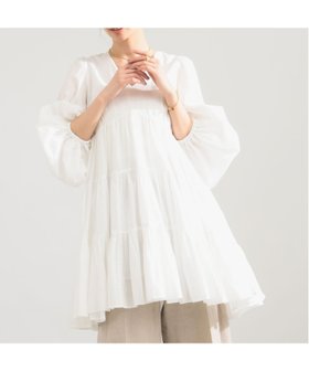 【デミルクス ビームス/Demi-Luxe BEAMS】の【別注】MARIHA / エンジェルのミニワンピース 大人の最旬トレンドファッション＆コーディネート founy(ファウニー) ファッション Fashion レディースファッション Fashion for Women ワンピース Dresses インド Indian Textile 春 Spring スリーブ Sleeve, Long Sleeve / Short Sleeve ティアード Tiered, Tiered Style デコルテ Décolleté, Neckline ドレス Dress, One-Piece ネップ Nepp, Slub Yarn バランス Balance, Style Balance ブラウジング Blouson Silhouette, Cinched Waist プリント Print, Printed Pattern 別注 Limited Edition, Custom Order S/S・春夏 SS, Spring/Summer, Warm Season おすすめ Recommended / Our Picks 夏 Summer エレガント 上品 Elegant |ID:prp329100004979288