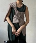 【ドゥドゥ/DouDou】の【全骨格細見え】ブークレーダンボールタンクワンピース ダークグリーン|ID: prp329100004979292 ipo3291000000037312686