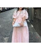 【アンドレスド/ANDRESD】の結婚式ドレス お呼ばれ バブルスリーブジャガードドレス 大人の最旬トレンドファッション＆コーディネート founy(ファウニー) ファッション Fashion レディースファッション Fashion for Women ワンピース Dresses フォーマル・パーティードレス・結婚式用ドレス Elegant & Casual Dresses イエロー Yellow くるぶし Ankle-Length ガーリー Girly, Feminine Style ギャザー Gathered, Ruffled スリーブ Sleeve, Long Sleeve / Short Sleeve ドレス Dress, One-Piece バランス Balance, Style Balance おすすめ Recommended / Our Picks エレガント 上品 Elegant セレモニー Ceremony 結婚式 Wedding 披露宴 Wedding Reception 二次会 After Party thumbnail ピンク|ID: prp329100004979297 ipo3291000000037312716