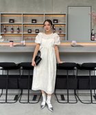 【アンドレスド/ANDRESD】の結婚式ドレス お呼ばれ バブルスリーブジャガードドレス 大人の最旬トレンドファッション＆コーディネート founy(ファウニー) ファッション Fashion レディースファッション Fashion for Women ワンピース Dresses フォーマル・パーティードレス・結婚式用ドレス Elegant & Casual Dresses イエロー Yellow くるぶし Ankle-Length ガーリー Girly, Feminine Style ギャザー Gathered, Ruffled スリーブ Sleeve, Long Sleeve / Short Sleeve ドレス Dress, One-Piece バランス Balance, Style Balance おすすめ Recommended / Our Picks エレガント 上品 Elegant セレモニー Ceremony 結婚式 Wedding 披露宴 Wedding Reception 二次会 After Party thumbnail アイボリー|ID: prp329100004979297 ipo3291000000037312719