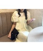 【アンドレスド/ANDRESD】の結婚式ドレス お呼ばれ バブルスリーブジャガードドレス 大人の最旬トレンドファッション＆コーディネート founy(ファウニー) ファッション Fashion レディースファッション Fashion for Women ワンピース Dresses フォーマル・パーティードレス・結婚式用ドレス Elegant & Casual Dresses イエロー Yellow くるぶし Ankle-Length ガーリー Girly, Feminine Style ギャザー Gathered, Ruffled スリーブ Sleeve, Long Sleeve / Short Sleeve ドレス Dress, One-Piece バランス Balance, Style Balance おすすめ Recommended / Our Picks エレガント 上品 Elegant セレモニー Ceremony 結婚式 Wedding 披露宴 Wedding Reception 二次会 After Party thumbnail イエロー|ID: prp329100004979297 ipo3291000000037312720