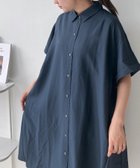 【アズノウアズ プラス/AS KNOW AS plus】の○『体型カバー』『ゆったりサイズ』異素材MIX半袖シャツワンピース 大人の最旬トレンドファッション＆コーディネート founy(ファウニー) ファッション Fashion レディースファッション Fashion for Women ワンピース Dresses シャツワンピース / 1枚で着映えコーデ Shirt Dresses シンプル Simple, Minimal 人気 Popular, Best Seller フレア Flare, Flared 半袖 Short Sleeve, Half Sleeve 再入荷 Restock / Back in Stock thumbnail アサコンNV|ID: prp329100004979306 ipo3291000000037312766