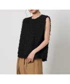 【ユナイテッドアローズ/UNITED ARROWS】のフリンジ ノースリーブブラウス -ウォッシャブル- 大人の最旬トレンドファッション＆コーディネート founy(ファウニー) ファッション Fashion レディースファッション Fashion for Women トップス・カットソー Cut & Sew Tops キャミソール&ノースリーブ Camisoles & Sleeveless Tops シャツ・ブラウス・オフィスカジュアル Elegant Blouses & Button-Ups インナー Innerwear ウォッシャブル Machine Washable 春 Spring ジャケット Jacket, Outerwear スラックス Slacks, Dress Pants スリット Slit, Slit Detail デニム Denim, Jeans Material ノースリーブ Sleeveless, No-Sleeve フリンジ Fringe, Tassel ボトム Bottoms, Lower Wear ワイド Wide, Wide Fit アウトレット Outlet / Clearance おすすめ Recommended / Our Picks 夏 Summer thumbnail BLACK|ID: prp329100004979308 ipo3291000000037312776