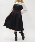 【アクシーズファム/axes femme】のビスチェ切替バイカラーワンピース 大人の最旬トレンドファッション＆コーディネート founy(ファウニー) ファッション Fashion レディースファッション Fashion for Women ワンピース Dresses ガーリー Girly, Feminine Style ビスチェ Bustier, Corset Top レース Lace, Lace Fabric 切替 Switching, Contrast Panel thumbnail 黒|ID: prp329100004979310 ipo3291000000037312783
