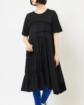 【ゴム/gomme】のアシメパネルカットワンピース 大人の最旬トレンドファッション＆コーディネート founy(ファウニー) ファッション Fashion レディースファッション Fashion for Women ワンピース Dresses スニーカー Sneakers, Trainers バランス Balance, Style Balance ポケット Pocket, Pocket Detail ミックス Mix, Mixed Style リラックス Relax, Relaxed Fit |ID:prp329100004979316