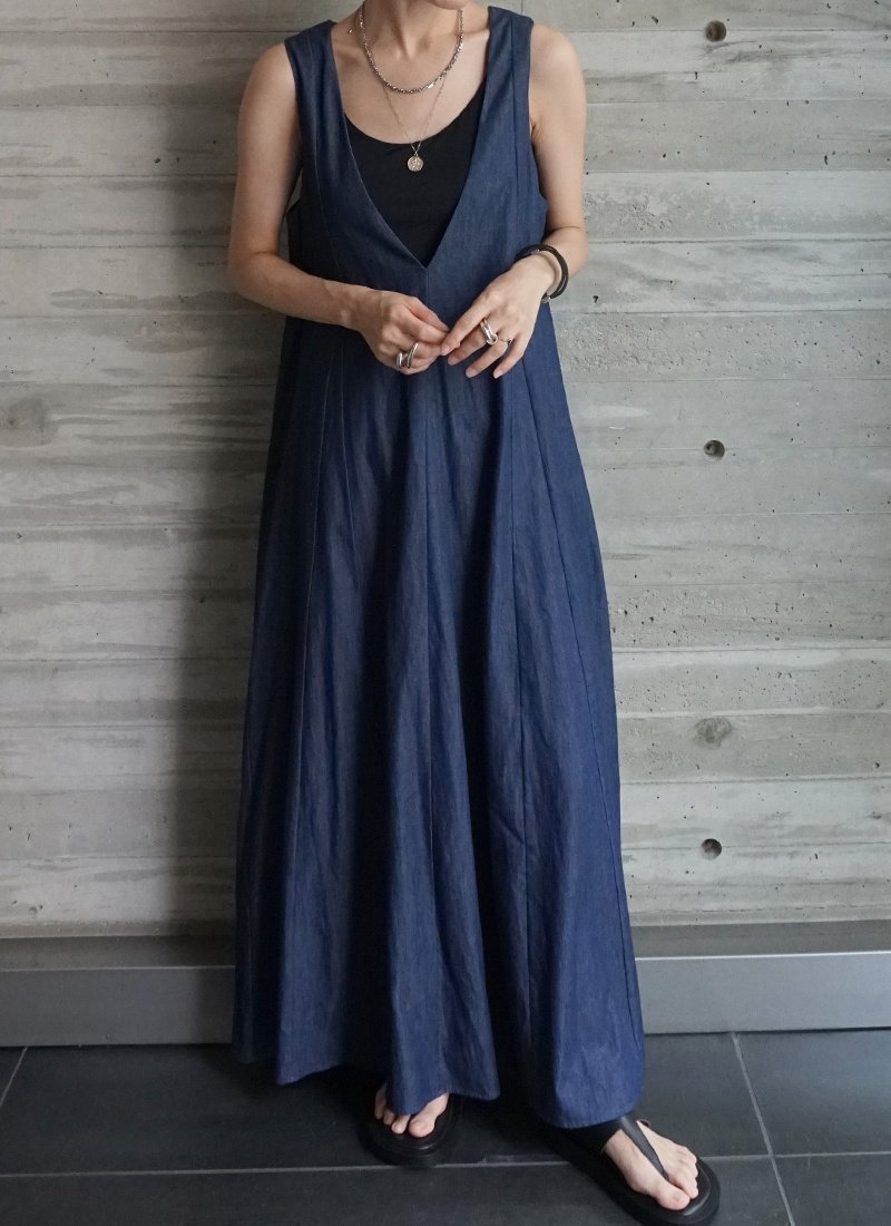 【ファッシュフレン/FASHFREN】のサマーデニムワンピース 大人の最旬トレンドファッション＆コーディネート founy(ファウニー) 　ファッション　Fashion　レディースファッション　Fashion for Women　ワンピース　Dresses　カーディガン　Cardigan, Knitwear　デニム　Denim, Jeans Material　バランス　Balance, Style Balance　フレア　Flare, Flared　ロング　Long, Long-Length　 other-1|ID: prp329100004979332 ipo3291000000037312862