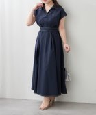 【アンドフォーエバー/RMAF】の【一枚で美シルエット◎人気アイテム!】スキッパーフレンチスリーブワンピース 大人の最旬トレンドファッション＆コーディネート founy(ファウニー) ファッション Fashion レディースファッション Fashion for Women ワンピース Dresses キャップ Cap, Baseball Cap スキッパー Skipper, Open Collar スニーカー Sneakers, Trainers 人気 Popular, Best Seller フレア Flare, Flared ポケット Pocket, Pocket Detail 再入荷 Restock / Back in Stock エレガント 上品 Elegant 2026年 2026 2026春夏・S/S Spring/Summer 2026 SS26 thumbnail ネイビー|ID: prp329100004979337 ipo3291000000037312880