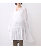 【マイカ ディール/MICA & DEAL】の【normment】ストライプフレアチュニック-STRIPE JQD FLARE TUNIC 大人の最旬トレンドファッション＆コーディネート founy(ファウニー) ファッション Fashion レディースファッション Fashion for Women トップス・カットソー Cut & Sew Tops キャップ Cap, Baseball Cap ギャザー Gathered, Ruffled サンダル Sandals, Summer Shoes シンプル Simple, Minimal スタンダード Standard, Basic チュニック Tunic, Long Top バランス Balance, Style Balance ヘムライン Hemline, Bottom Cut ポケット Pocket, Pocket Detail ミックス Mix, Mixed Style リラックス Relax, Relaxed Fit ロング Long, Long-Length おすすめ Recommended / Our Picks thumbnail WHITE|ID: prp329100004979343 ipo3291000000037312905