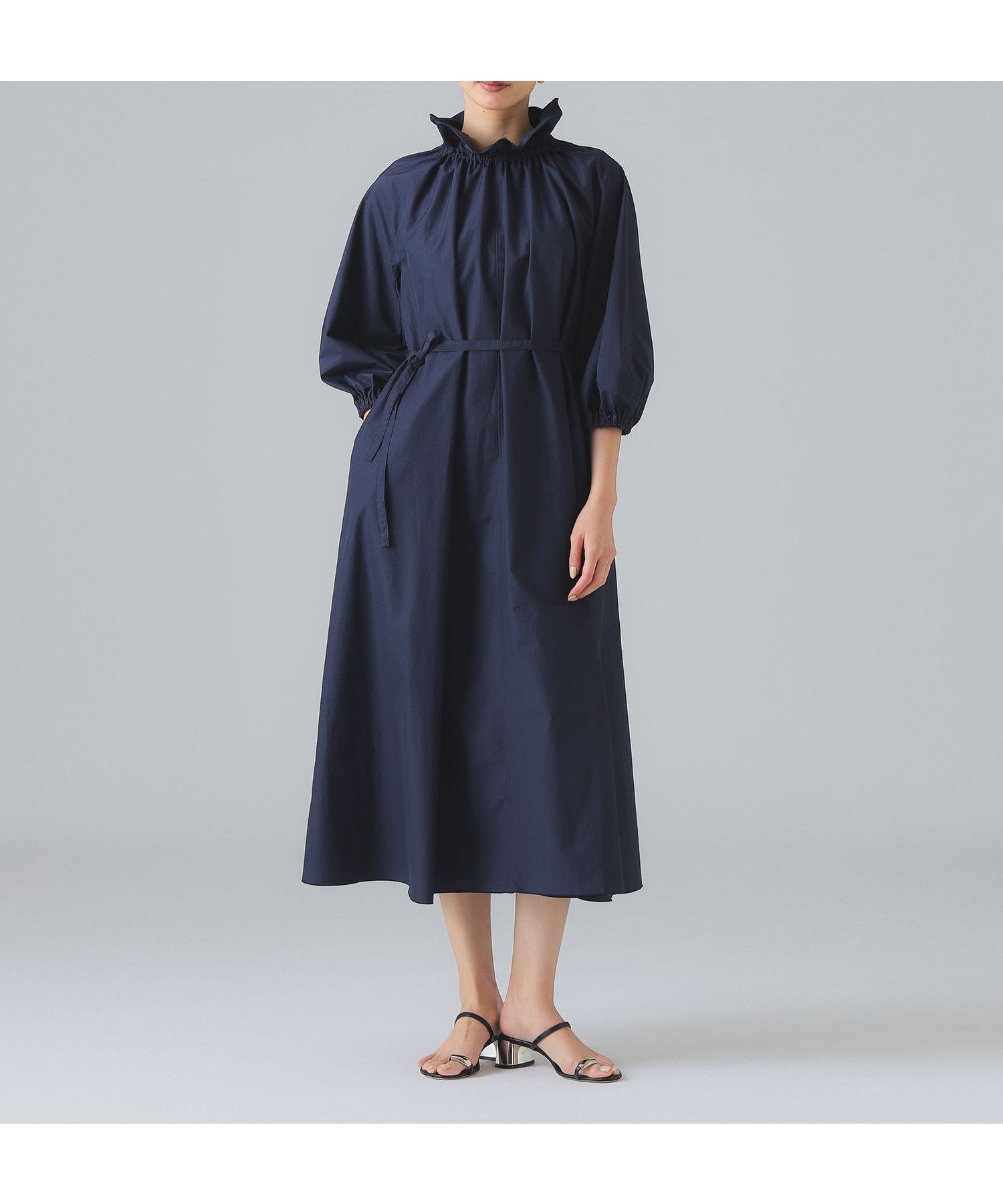 【デミルクス ビームス/Demi-Luxe BEAMS】のフレア サック ワンピース 大人の最旬トレンドファッション＆コーディネート founy(ファウニー) 　ファッション　Fashion　レディースファッション　Fashion for Women　ワンピース　Dresses　なめらか　Smooth, Silky Texture　ストレート　Straight, Straight Cut　タフタ　Taffeta, Structured Fabric　バランス　Balance, Style Balance　パウダー　Powder, Soft Tone　フィット　Fit, Slim Fit　フリル　Frill, Ruffle　フレア　Flare, Flared　エレガント 上品　Elegant　 other-1|ID: prp329100004979348 ipo3291000000037312919