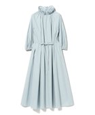 【デミルクス ビームス/Demi-Luxe BEAMS】のフレア サック ワンピース 大人の最旬トレンドファッション＆コーディネート founy(ファウニー) ファッション Fashion レディースファッション Fashion for Women ワンピース Dresses なめらか Smooth, Silky Texture ストレート Straight, Straight Cut タフタ Taffeta, Structured Fabric バランス Balance, Style Balance パウダー Powder, Soft Tone フィット Fit, Slim Fit フリル Frill, Ruffle フレア Flare, Flared エレガント 上品 Elegant thumbnail SAX|ID: prp329100004979348 ipo3291000000037312921