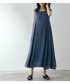 【クイーンズ コート/QUEENS COURT】のレーヨンデニムパネルワンピース 大人の最旬トレンドファッション＆コーディネート founy(ファウニー) ファッション Fashion レディースファッション Fashion for Women ワンピース Dresses 春 Spring カッティング Cutting Detail セットアップ Set-Up, Coordinated Outfit デニム Denim, Jeans Material ノースリーブ Sleeveless, No-Sleeve フェミニン Feminine, Girly フレア Flare, Flared ポケット Pocket, Pocket Detail 無地 Plain, Solid Color S/S・春夏 SS, Spring/Summer, Warm Season 夏 Summer 2026年 2026 2026春夏・S/S Spring/Summer 2026 SS26 thumbnail ネイビー|ID: prp329100004979359 ipo3291000000037312958