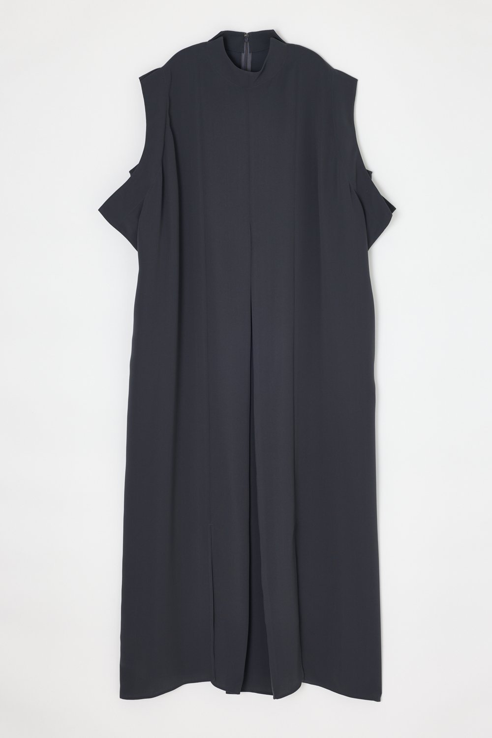 【エンフォルド/ENFOLD】のSHREDDER HEM DRESS インテリア・キッズ・メンズ・レディースファッション・服の通販 founy(ファウニー) 　ファッション　Fashion　レディースファッション　Fashion for Women　ワンピース　Dresses　フォーマル・パーティードレス・結婚式用ドレス　Elegant & Casual Dresses　シンプル　Simple, Minimal　ストレッチ　Stretch, Stretchy Fabric　スリット　Slit, Slit Detail　ドレス　Dress, One-Piece　ハイネック　High Neck, Mock Neck　フォルム　Silhouette, Form　エレガント 上品　Elegant　D/GRY|ID: prp329100004979364 ipo3291000000037312975