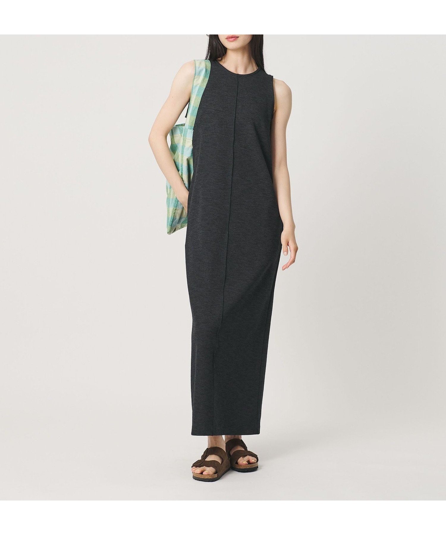 【ビューティ&ユース ユナイテッドアローズ/BEAUTY&YOUTH / UNITED ARROWS】のポリエステル アメリカンスリーブ ワンピース インテリア・キッズ・メンズ・レディースファッション・服の通販 founy(ファウニー) 　ファッション　Fashion　レディースファッション　Fashion for Women　ワンピース　Dresses　アメリカン　American Style　今季　This Season, Current Season　ジャケット　Jacket, Outerwear　スリーブ　Sleeve, Long Sleeve / Short Sleeve　ダブル　Double, Double-Breasted　トレンド　Trend, Trending Now　人気　Popular, Best Seller　フェイス　Face, Facial Design　フロント　Front, Front Design　ポケット　Pocket, Pocket Detail　メランジ　Melange, Mixed Yarn　おすすめ　Recommended / Our Picks　夏　Summer　DK.GRAY|ID: prp329100004979370 ipo3291000000037312995