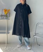 【アズノウアズ プラス/AS KNOW AS plus】の○『ゆったりサイズ』『体型カバー』異素材MIX半袖シャツワンピース 大人の最旬トレンドファッション＆コーディネート founy(ファウニー) ファッション Fashion レディースファッション Fashion for Women ワンピース Dresses シャツワンピース / 1枚で着映えコーデ Shirt Dresses シンプル Simple, Minimal 人気 Popular, Best Seller フレア Flare, Flared 半袖 Short Sleeve, Half Sleeve 再入荷 Restock / Back in Stock thumbnail クロレース2|ID: prp329100004979384 ipo3291000000037313039