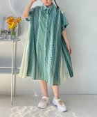 【アズノウアズ プラス/AS KNOW AS plus】の○『ゆったりサイズ』『体型カバー』異素材MIX半袖シャツワンピース 大人の最旬トレンドファッション＆コーディネート founy(ファウニー) ファッション Fashion レディースファッション Fashion for Women ワンピース Dresses シャツワンピース / 1枚で着映えコーデ Shirt Dresses シンプル Simple, Minimal 人気 Popular, Best Seller フレア Flare, Flared 半袖 Short Sleeve, Half Sleeve 再入荷 Restock / Back in Stock thumbnail LGRハナST|ID: prp329100004979384 ipo3291000000037313040