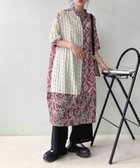 【アズノウアズ プラス/AS KNOW AS plus】の♪『体型カバー』『ゆったりサイズ』配色 コクーンシルエットワンピース 大人の最旬トレンドファッション＆コーディネート founy(ファウニー) ファッション Fashion レディースファッション Fashion for Women ワンピース Dresses シンプル Simple, Minimal デニム Denim, Jeans Material 再入荷 Restock / Back in Stock thumbnail オフREDMIX|ID: prp329100004979385 ipo3291000000037313046