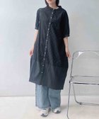 【アズノウアズ プラス/AS KNOW AS plus】の♪『体型カバー』『ゆったりサイズ』配色 コクーンシルエットワンピース 大人の最旬トレンドファッション＆コーディネート founy(ファウニー) ファッション Fashion レディースファッション Fashion for Women ワンピース Dresses シンプル Simple, Minimal デニム Denim, Jeans Material 再入荷 Restock / Back in Stock thumbnail BKJQMIX3|ID: prp329100004979385 ipo3291000000037313048
