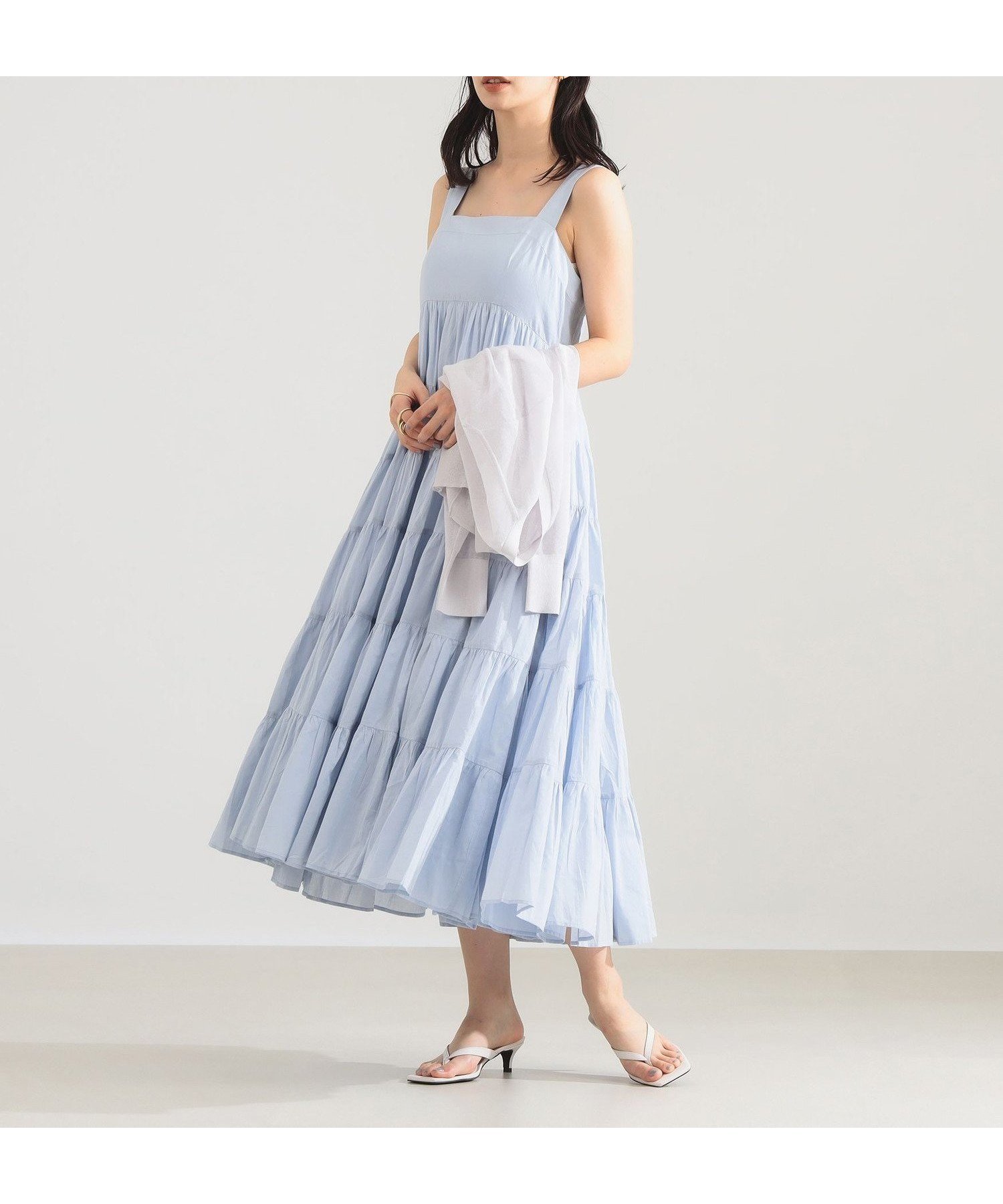 【デミルクス ビームス/Demi-Luxe BEAMS】のMARIHA / 虹の女神のワンピース 大人の最旬トレンドファッション＆コーディネート founy(ファウニー) 　ファッション　Fashion　レディースファッション　Fashion for Women　ワンピース　Dresses　インド　Indian Textile　春　Spring　カーディガン　Cardigan, Knitwear　コンパクト　Compact, Small Size　サンダル　Sandals, Summer Shoes　ジャケット　Jacket, Outerwear　スクエア　Square, Square Shape　ティアードスカート　Tiered Skirt, Flounced Skirt　デコルテ　Décolleté, Neckline　ドレス　Dress, One-Piece　ネップ　Nepp, Slub Yarn　プリント　Print, Printed Pattern　別注　Limited Edition, Custom Order　ロマンティック　Romantic, Feminine Style　S/S・春夏　SS, Spring/Summer, Warm Season　おすすめ　Recommended / Our Picks　夏　Summer　 other-1|ID: prp329100004979390 ipo3291000000037313062