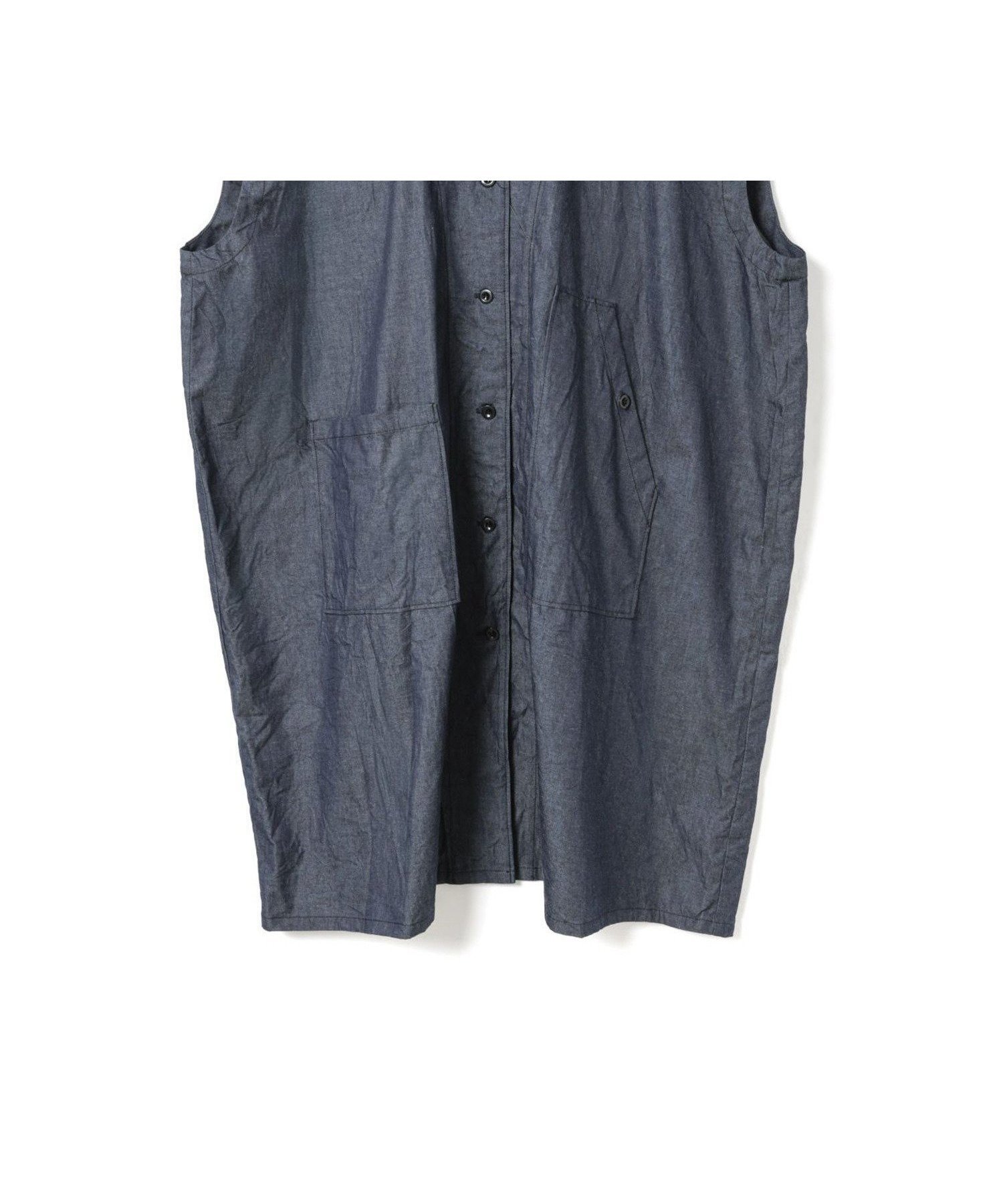 【マーコート/MARcourt】のmizuiro ind ワイドデニムシャツワンピース インテリア・キッズ・メンズ・レディースファッション・服の通販 founy(ファウニー) 　ファッション　Fashion　レディースファッション　Fashion for Women　ワンピース　Dresses　シャツワンピース / 1枚で着映えコーデ　Shirt Dresses　インディゴ　Indigo Denim　オックス　Oxford Fabric　スリーブ　Sleeve, Long Sleeve / Short Sleeve　デニム　Denim, Jeans Material　フレンチ　French, French Style　フロント　Front, Front Design　ボトム　Bottoms, Lower Wear　ポケット　Pocket, Pocket Detail　レギュラー　Regular, Standard Fit　定番　Standard, Basic Item　インディゴ|ID: prp329100004979394 ipo3291000000037313076