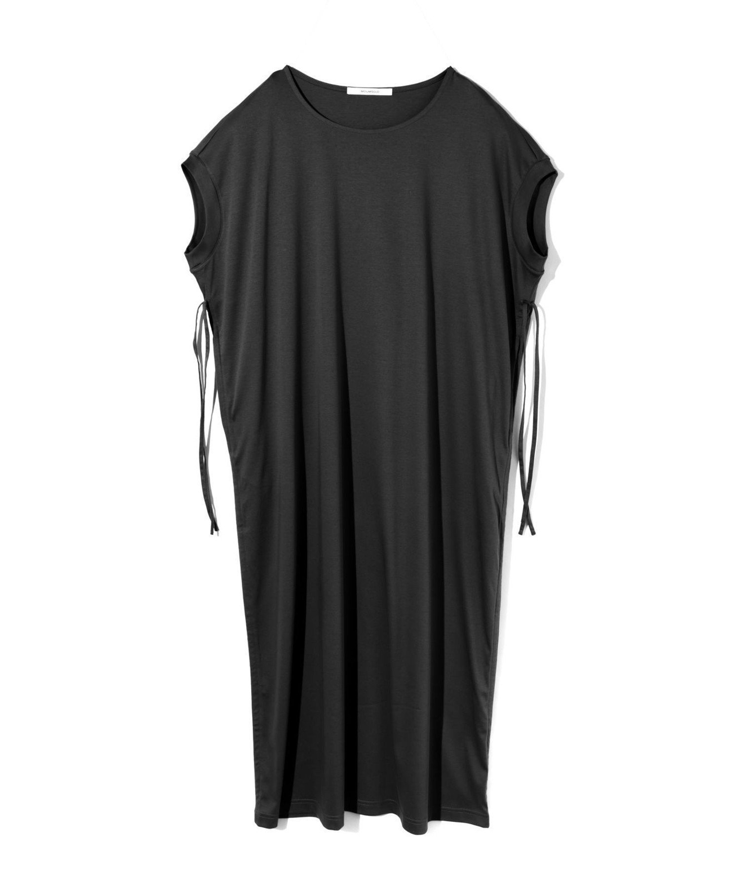 【マーコート/MARcourt】のMIDIUMISOLID for Ladies ドローストリングジャージーワンピース インテリア・キッズ・メンズ・レディースファッション・服の通販 founy(ファウニー) 　ファッション　Fashion　レディースファッション　Fashion for Women　ワンピース　Dresses　シンプル　Simple, Minimal　スリーブ　Sleeve, Long Sleeve / Short Sleeve　ドレープ　Drape, Draping Fabric　フレンチ　French, French Style　ポケット　Pocket, Pocket Detail　エレガント 上品　Elegant　無地　Plain, Solid Color　ブラック|ID: prp329100004979396 ipo3291000000037313082