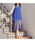 【アミナコレクション/Amina Collection】の【チャイハネ】ヨウエンノースリーブワンピース 大人の最旬トレンドファッション＆コーディネート founy(ファウニー) ファッション Fashion レディースファッション Fashion for Women ワンピース Dresses おすすめ Recommended / Our Picks インド Indian Textile ストリング String, Drawstring セットアップ Set-Up, Coordinated Outfit プリント Print, Printed Pattern モチーフ Motif, Design Theme thumbnail ブルー|ID: prp329100004979397 ipo3291000000037313098