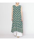 【アミナコレクション/Amina Collection】の【チャイハネ】ヨウエンノースリーブワンピース 大人の最旬トレンドファッション＆コーディネート founy(ファウニー) ファッション Fashion レディースファッション Fashion for Women ワンピース Dresses おすすめ Recommended / Our Picks インド Indian Textile ストリング String, Drawstring セットアップ Set-Up, Coordinated Outfit プリント Print, Printed Pattern モチーフ Motif, Design Theme thumbnail ダークグリーン|ID: prp329100004979397 ipo3291000000037313102