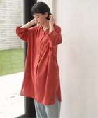 【エルビーシー/LBC】のリネンレーヨンボタンサックワンピ 大人の最旬トレンドファッション＆コーディネート founy(ファウニー) ファッション Fashion レディースファッション Fashion for Women ワンピース Dresses おすすめ Recommended / Our Picks シアー Sheer, See-Through チュニック Tunic, Long Top デニム Denim, Jeans Material ネップ Nepp, Slub Yarn バランス Balance, Style Balance フロント Front, Front Design プリーツ Pleats, Pleated リネン Linen, Linen Fabric エレガント 上品 Elegant 夏 Summer thumbnail レッド|ID: prp329100004979399 ipo3291000000037313114