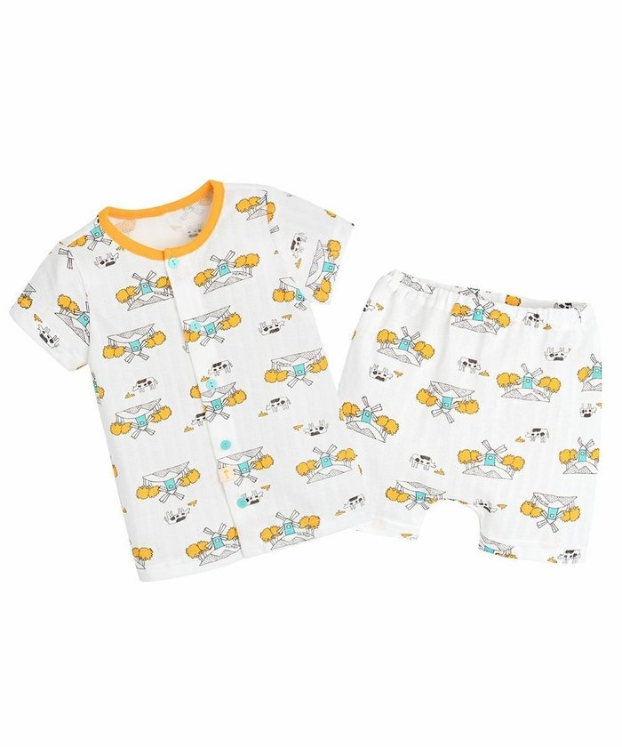 【モイモルン/moimoln / KIDS】の【クール素材】ウィンドミルトップス パンツ インテリア・キッズ・メンズ・レディースファッション・服の通販 founy(ファウニー) https://founy.com/ ファッション Fashion キッズファッション Fashion for Kids トップス・カットソー Cut & Sew Tops ボトムス Bottoms アンダー Underwear Essentials クール Cool, Chic シンプル Simple, Minimal 人気 Popular, Best Seller 半袖 Short Sleeve, Half Sleeve |ID: prp329100004979541 ipo3291000000037313569