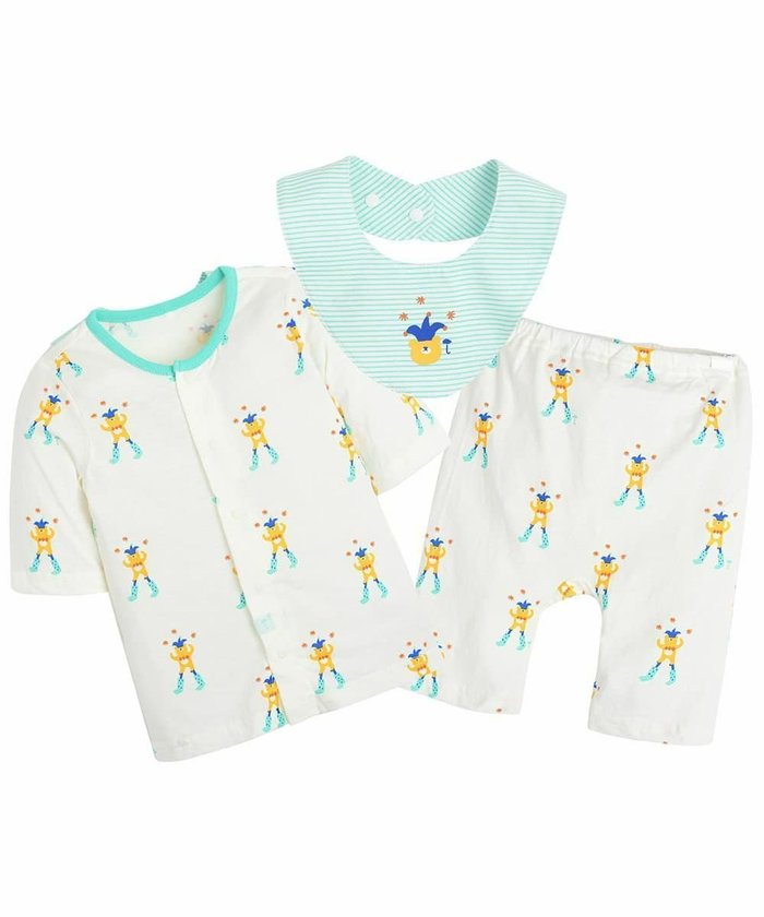 【モイモルン/moimoln / KIDS】の【セットアップ】ピエロベアー7分袖トップス パンツ インテリア・キッズ・メンズ・レディースファッション・服の通販 founy(ファウニー) https://founy.com/ ファッション Fashion キッズファッション Fashion for Kids トップス・カットソー Cut & Sew Tops ボトムス Bottoms セットアップ Matching Sets キッズトップス Tops ギフト プレゼント Gift / Present シンプル Simple, Minimal セットアップ Set-Up, Coordinated Outfit プリント Print, Printed Pattern モチーフ Motif, Design Theme 人気 Popular, Best Seller |ID: prp329100004979542 ipo3291000000037313571