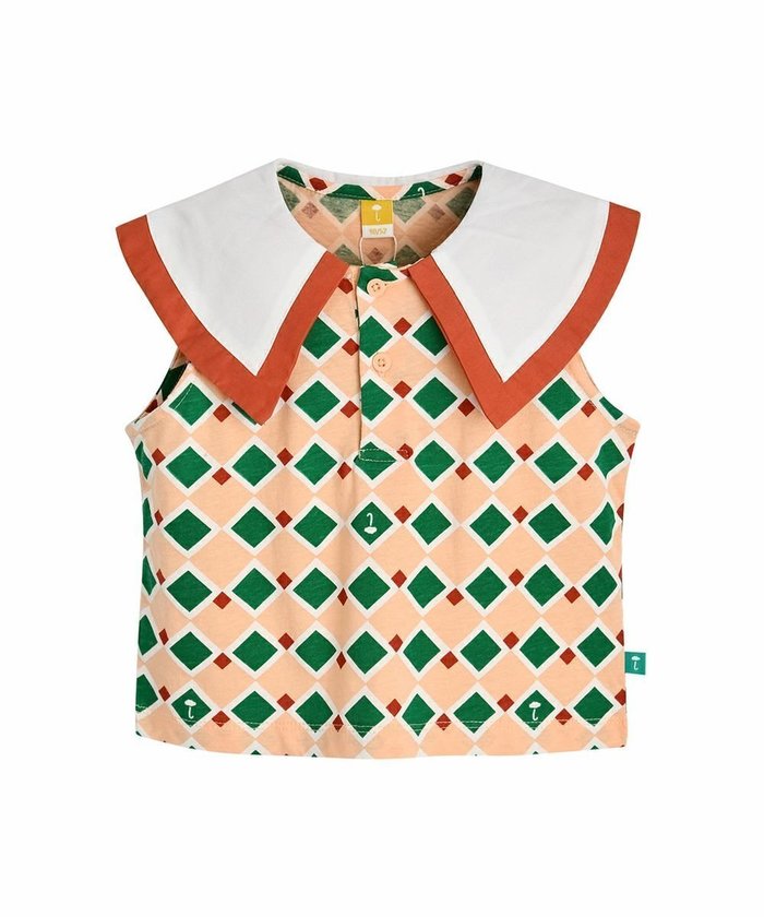 【モイモルン/moimoln / KIDS】のワンスノースリーブカラートップス インテリア・キッズ・メンズ・レディースファッション・服の通販 founy(ファウニー) https://founy.com/ ファッション Fashion キッズファッション Fashion for Kids トップス・カットソー Cut & Sew Tops おすすめ Recommended / Our Picks ギフト プレゼント Gift / Present シンプル Simple, Minimal ノースリーブ Sleeveless, No-Sleeve フォーマル Formal, Dressy プリント Print, Printed Pattern 人気 Popular, Best Seller |ID: prp329100004979615 ipo3291000000037313844