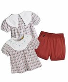 【モイモルン/moimoln / KIDS】の【セットアップ】トイ総柄トップス パンツ バーガンディー|ID: prp329100004979630 ipo3291000000037313946