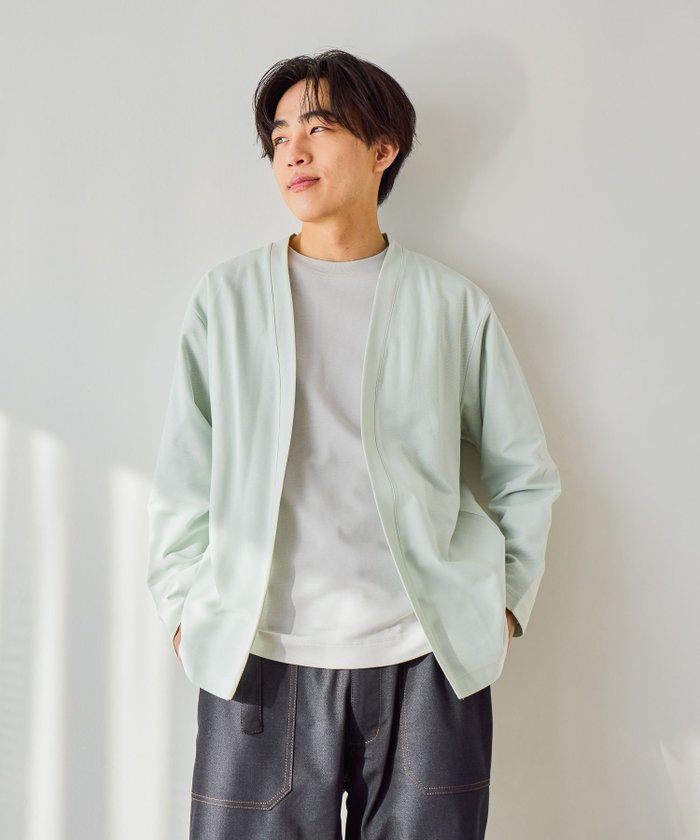 【グローバルワーク/GLOBAL WORK / MEN】のリッチクリーンカーデ/580763 インテリア・キッズ・メンズ・レディースファッション・服の通販 founy(ファウニー) https://founy.com/ ファッション Fashion メンズファッション Fashion for Men おすすめ Recommended / Our Picks カーディガン Cardigan, Knitwear シルク Silk, 100% Silk シルケット Silket, Silky Cotton シンプル Simple, Minimal ジャケット Jacket, Outerwear ツイル Twist, Twisted Detail 羽織 Haori, Light Jacket |ID: prp329100004979644 ipo3291000000037314079