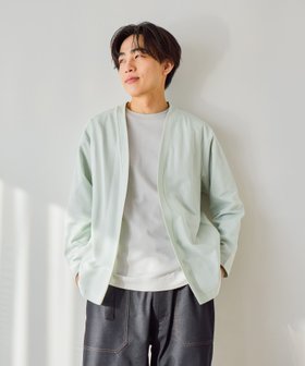 【グローバルワーク/GLOBAL WORK / MEN】のリッチクリーンカーデ/580763 大人の最旬トレンドファッション＆コーディネート founy(ファウニー) ファッション Fashion メンズファッション Fashion for Men おすすめ Recommended / Our Picks カーディガン Cardigan, Knitwear シルク Silk, 100% Silk シルケット Silket, Silky Cotton シンプル Simple, Minimal ジャケット Jacket, Outerwear ツイル Twist, Twisted Detail 羽織 Haori, Light Jacket |ID:prp329100004979644