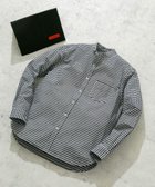 【アーバンリサーチ ロッソ/URBAN RESEARCH ROSSO / MEN】の『WEB限定』『XXLサイズあり』『抗菌/消臭』ハイパフォーマンスオックスバンドカラーシャツ NAVY CHECK|ID: prp329100004979672 ipo3291000000037340775