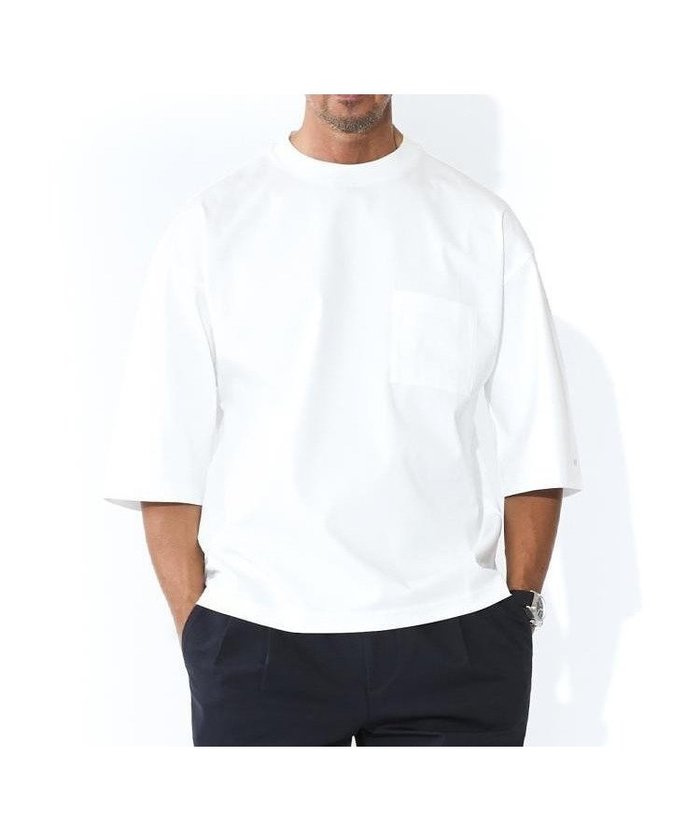【ドレステリア/DRESSTERIOR / MEN】の【干場義雅*DRESSTERIOR】ICE CLEAR COTTON Tシャツ インテリア・キッズ・メンズ・レディースファッション・服の通販 founy(ファウニー) https://founy.com/ ファッション Fashion メンズファッション Fashion for Men 抗菌 Antibacterial, Bacteria-Resistant スマート Smart, Elegant パターン Pattern, Design Print ポケット Pocket, Pocket Detail リラックス Relax, Relaxed Fit ワイド Wide, Wide Fit 夏 Summer |ID: prp329100004979722 ipo3291000000037376678