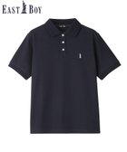 【イーストボーイ/EASTBOY】のポロシャツ 半袖 COOLMAX スクール 制服 通学 中学生 高校生 ネイビー×サックス|ID: prp329100004979750 ipo3291000000037314979