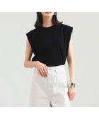 【デミルクス ビームス/Demi-Luxe BEAMS】の【別注】スタイリスト佐藤佳菜子 * SLOANE / リブ クルーネック フレンチスリーブ トップス 大人の最旬トレンドファッション＆コーディネート founy(ファウニー) ファッション Fashion レディースファッション Fashion for Women トップス・カットソー Cut & Sew Tops コラボ Collaboration, Collab スリーブ Sleeve, Long Sleeve / Short Sleeve トリプル Triple, Three Layers 人気 Popular, Best Seller フォルム Silhouette, Form フレンチ French, French Style ベーシック Basic, Essential 別注 Limited Edition, Custom Order ワイド Wide, Wide Fit エレガント 上品 Elegant thumbnail BLACK|ID: prp329100004979758 ipo3291000000037315010