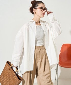 【フリークスストア/FREAK'S STORE】のビッグシルエットブロードロングスリーブ襟付きシャツ【限定展開】 大人の最旬トレンドファッション＆コーディネート founy(ファウニー) ファッション Fashion レディースファッション Fashion for Women トップス・カットソー Cut & Sew Tops シャツ・ブラウス・オフィスカジュアル Elegant Blouses & Button-Ups 2026年 2026 2026春夏・S/S Spring/Summer 2026 SS26 おすすめ Recommended / Our Picks スラックス Slacks, Dress Pants タイトスカート Pencil Skirt, Tight Skirt ダウン Down, Puffer デニム Denim, Jeans Material バランス Balance, Style Balance ブロード Broadcloth, Fine Cotton レギュラー Regular, Standard Fit ロング Long, Long-Length エレガント 上品 Elegant 夏 Summer 定番 Standard, Basic Item 春 Spring S/S・春夏 SS, Spring/Summer, Warm Season |ID:prp329100004979761