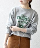 【シップス/SHIPS】の【SHIPS any別注】THE KNiTS 洗濯機可能 ロゴ プリント スウェット 大人の最旬トレンドファッション＆コーディネート founy(ファウニー) ファッション Fashion レディースファッション Fashion for Women トップス・カットソー Cut & Sew Tops ニット Knit Tops & Sweaters レディースパーカー・カジュアルフーディー Casual Hoodies & Sweatshirts スウェット・クルーネックトップス Sweatshirts & Crewnecks / Relaxed Fit Sweat Tops イラスト Illustration シンプル Simple, Minimal ジャケット Jacket, Outerwear スウェット / スエット Sweatshirt, Sweatwear スペシャル Special, Limited Edition トレンド Trend, Trending Now 定番 Standard, Basic Item プリント Print, Printed Pattern 別注 Limited Edition, Custom Order 2026年 2026 2026春夏・S/S Spring/Summer 2026 SS26 thumbnail グレー|ID: prp329100004979771 ipo3291000000037315092
