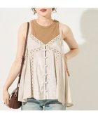 【フリークスストア/FREAK'S STORE】のインドレーヨンシャンタンレースキャミビスチェ【限定展開】 ベージュ|ID: prp329100004979774 ipo3291000000037374189