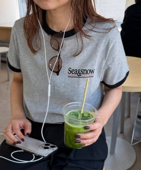 【ディスコート/Discoat】の【Enlude】ワンポイントリンガーTシャツ《ユニセックス》 大人の最旬トレンドファッション＆コーディネート founy(ファウニー) ファッション Fashion レディースファッション Fashion for Women トップス・カットソー Cut & Sew Tops シャツ・ブラウス・オフィスカジュアル Elegant Blouses & Button-Ups ロングTシャツ・Tシャツ Longline T-Shirts & Tees 2026年 2026 2026春夏・S/S Spring/Summer 2026 SS26 おすすめ Recommended / Our Picks とろみ Fluid, Flowy Fabric デニム Denim, Jeans Material トレンド Trend, Trending Now ワンポイント One Point, Statement Accent 定番 Standard, Basic Item |ID:prp329100004979777