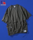 【フリークスストア/FREAK'S STORE】のRUSSEL ATHLETIC×FREAK S STORE 別注 ビッグシルエット ヘムコード サイドポケット Tシャツ 【限定展開】 大人の最旬トレンドファッション＆コーディネート founy(ファウニー) ファッション Fashion レディースファッション Fashion for Women トップス・カットソー Cut & Sew Tops シャツ・ブラウス・オフィスカジュアル Elegant Blouses & Button-Ups ロングTシャツ・Tシャツ Longline T-Shirts & Tees 2026年 2026 2026春夏・S/S Spring/Summer 2026 SS26 ビッグ Big, Oversized ポケット Pocket, Pocket Detail 別注 Limited Edition, Custom Order 夏 Summer S/S・春夏 SS, Spring/Summer, Warm Season thumbnail スミクロ|ID: prp329100004979778 ipo3291000000037315130