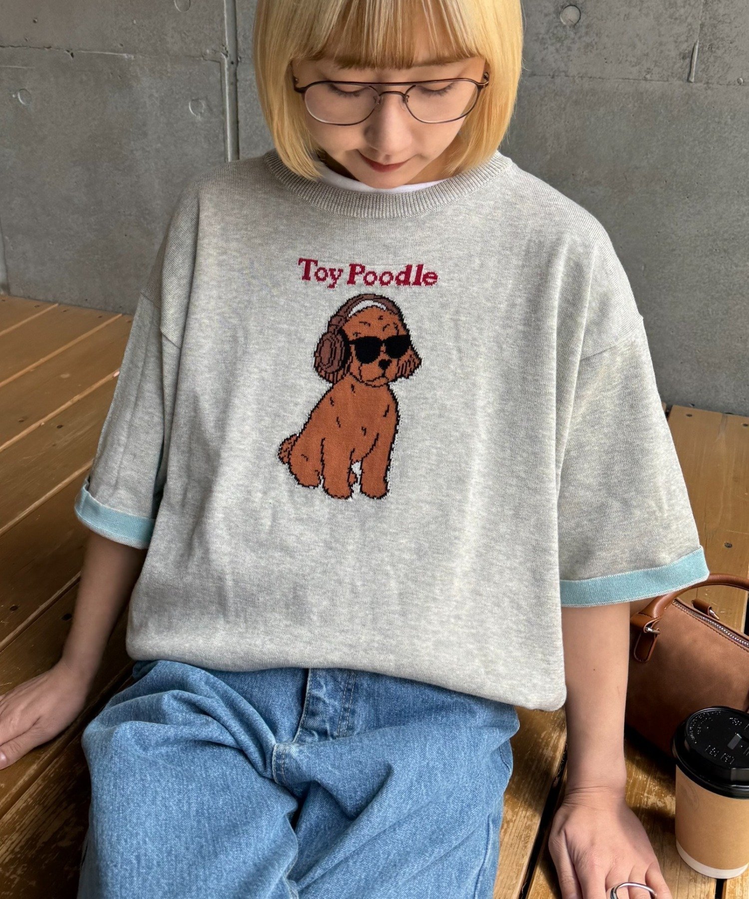 【チャオパニックティピー/CIAOPANIC TYPY】の【UNISEX】アニマル柄サマーニット袖切替し配色TEE 大人の最旬トレンドファッション＆コーディネート founy(ファウニー) 　ファッション　Fashion　レディースファッション　Fashion for Women　トップス・カットソー　Cut & Sew Tops　ニット　Knit Tops & Sweaters　アニマル　Animal Print　切替　Switching, Contrast Panel　サマー　Summer, Summer Style　サングラス　Sunglasses, Shades　ショート　Short, Short Length　シンプル　Simple, Minimal　スラックス　Slacks, Dress Pants　デニム　Denim, Jeans Material　ボトム　Bottoms, Lower Wear　モチーフ　Motif, Design Theme　ユニセックス　Unisex, Genderless　ロング　Long, Long-Length　ワイド　Wide, Wide Fit　おすすめ　Recommended / Our Picks　犬　Dog　 other-1|ID: prp329100004979779 ipo3291000000037315145